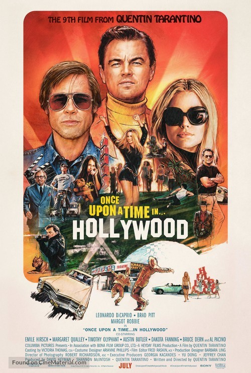 movie cover of once upon a time in hollywood